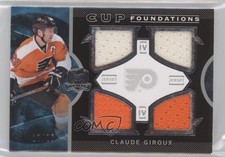 2012-13 Upper Deck The Cup Foundations Quad Jerseys /25 Claude Giroux #CF-CG