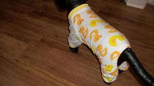 dog pajamas,cozy cotton, "sweet baby ducks",Small**(read details for size) - Picture 1 of 6
