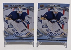 2 2023-24 Upper Deck MVP Rookies DEVON LEVI #249 Buffalo Sabres Rookie Cards - Picture 1 of 2