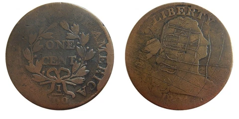 Large cent/penny 1804 Sheldon 266 die state C choice surfaces w/ grafitti Cover