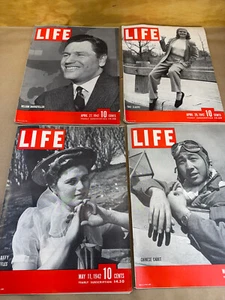 Life Magazine Vtg 1942 Lot of 4 WWII Era Chinese Cadet Nelson Rockefeller - Picture 1 of 10