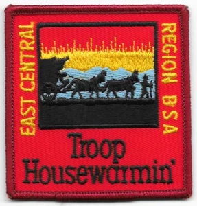 East Central Region Troop Housewarmin' Patch Boy Scouts of America BSA - Picture 1 of 1