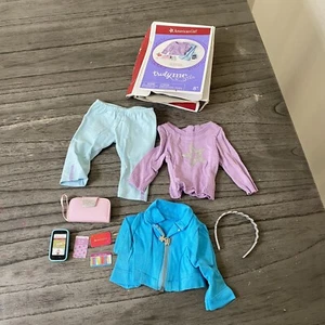 American Girl Truly Me Accessories 2019 Purple Sweater Jacket Purse Phone  - Picture 1 of 7
