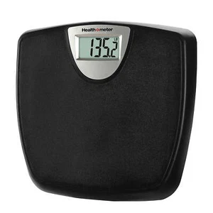Health o meter Weight Tracking LCD Bathroom Scale, Black, 350lbs Capacity - Picture 1 of 5