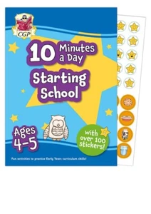 Reception Ages 4-5, 10 Minutes a Day Starting School Workbook CGP - Picture 1 of 9