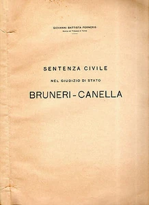 FORNERIS SENTENZA BRUNERI CANELLA SMEMORATO COLLEGNO COPIA 65 SU 100 DIRITTO - Bild 1 von 1