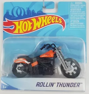 Hot Wheels Rollin' Thunder Motorcycle 1:18 NOC - Picture 1 of 4