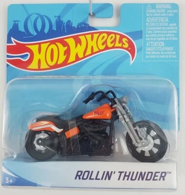 Hot Wheels Rollin' Thunder Motorcycle 1:18 NOC - Image 1 of 4