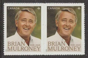 Canada 3491 Brian Mulroney P horz pair MNH 2025 - Picture 1 of 1