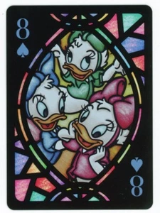April Mai & Juni 2021 Tenyo Disney Buntglas Spielkarte - Daisy Duck NM - Bild 1 von 2