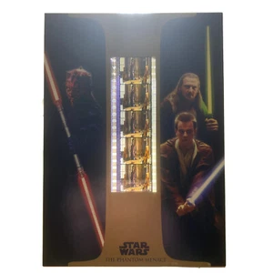STAR WARS AMENAZA FANTASMA 35mm CELDA DE PELÍCULA 5 Paneles Reina Padme Amidala Capitán - Imagen 1 de 10