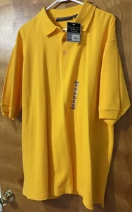 Steve & Barry's Performance Polo Shirt Short Sleeve Gold Size XL - Picture 1 of 3