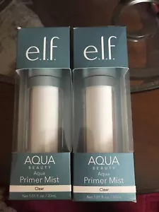 2 ELF AQUA Beauty HYDRATING PRIMER MIST Clear 1.01 FL OZ. EA. - SEALED - - Picture 1 of 2