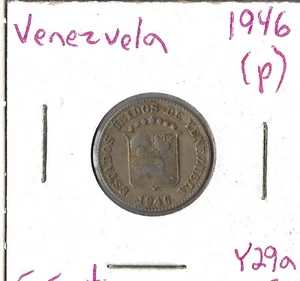 Moneda Venezuela 5 céntimos 1946 (p) Y29a - Imagen 1 de 3