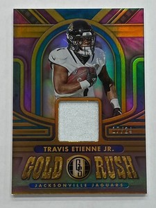 Travis Etienne Jr Jaguars 2023 Panini Gold Standard No.GR-TEJ 17/24 Patch Card