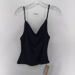 Reformation tank top shirt size medium black emmet knit top summer - Picture 1 of 10