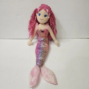 Aurora World Sea Sparkles Plush Mermaid Pink Hair 18” - Picture 1 of 9