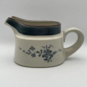Noritake Blue Floral Pleasure Sauce Or Gravy Boat Jug Pitcher - Picture 1 of 10