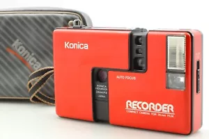 【Near MINT 】 Konica Recorder Red Half Frame Point & Shoot 35mm Film Camera Japan - Picture 1 of 10