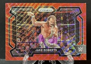 2024 Jake Roberts Panini Prizm WWE Ruby Wave Parallel - Picture 1 of 2