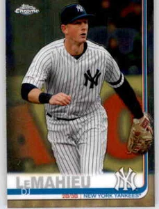 2019 Topps Chrome Update DJ LeMahieu Base Card MLB Yankees #5 - Picture 1 of 2