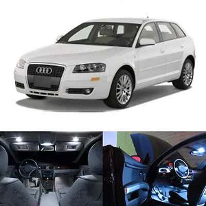 LED White Lights Interior Package Kit For Audi A3 S3 2006-2012 (10pcs) - Picture 1 of 1