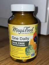 MegaFood One Daily Iron Free Multivitamin 60 Tablets Non GMO Vegetarian Kosher