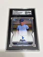 2023 Bowman Chrome Brailer Guerrero 1st Auto Refractor /499 CPA-BG SGC 9 Auto 10