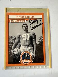 Doug Atkins All America Autographed Card #171 And Hall Of Fame Autographed. #161