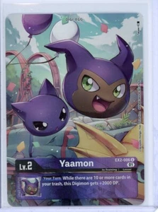 YAAMON Digimon CCG Peligro Digital LÁMINA DE ARTE ALTERNATIVA EX2-006 POCO COMÚN - Imagen 1 de 2