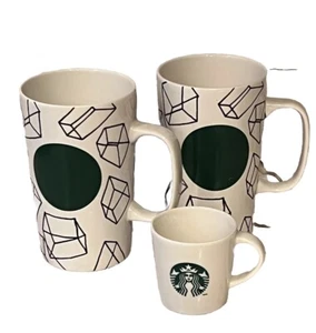 Starbucks 16oz Kaffeebecher Tasse 2 Stück plus 3oz Espresso Becher Tasse - Bild 1 von 6