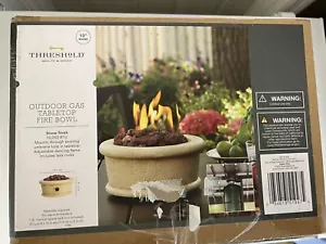 BRAND NEW Threshold 10" Round Outdoor Gas Tabletop Fire Bowl - Picture 1 of 2