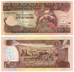 2017 Ethiopia 10 Birr Banknote UNC P48g - Picture 1 of 1