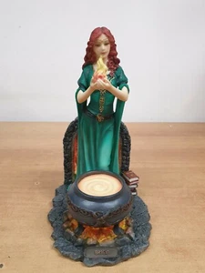 WHITE WITCH STREGA FIGURINE STATUINA WICCA CELTIC BRIGID PAGAN VERONESE NO ALPES - Picture 1 of 12