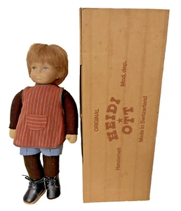 Vintage 1983 Heidi Ott signiert 17" Junge Puppe Made in Switzerland in OVP - Bild 1 von 7