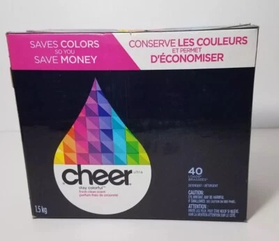Cheer Ultra Stay Colorful Fresh Clean Scent Powder Laundry Detergent 40 Loads - Image 1 of 4