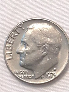 1979 DIME ( D ) ALMOST FILLED ! BU ! GEM ! DDO ! NICE RARE FULL BANDS - Picture 1 of 21