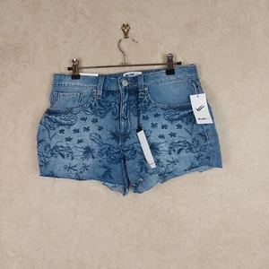 Nuevos pantalones cortos de mezclilla azules bordados para mujer William Rast __ NUEVOS CON ETIQUETAS B11E3 - Imagen 1 de 4
