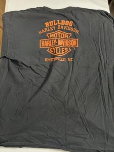 Harley Davidson T Shirt Size 3XL Bulldog Harley Davidson Smithfield NC - Picture 1 of 4
