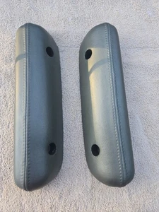 Left And  Right 1967 Ford Mustang; Standard Armrest Pad; Ivy Gold Green Pair - Bild 1 von 6