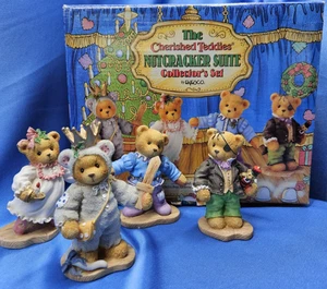 Cherished Teddies Nutcracker Suite Collector's Set Enesco 4 PC 1997 Boxed - Picture 1 of 13
