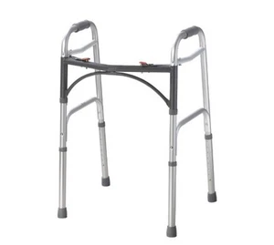 Folding Walker Aluminum Mobility Walker Aid with Adjustable Height 350LBS - Picture 1 of 1
