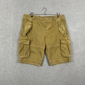 Superdry Shorts Mens XXL Khaki Cargo Utility Military Heavy Core W38 - Picture 1 of 11