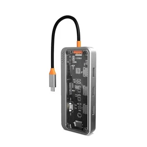 Docking Station Gigabit 10-In-1 HUB Tipo C USB Compatibile con lettore di S6257 - Afbeelding 1 van 1