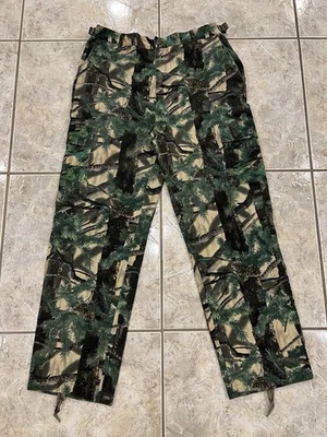 VTG Mens Large Cabelas Konifer Seclusion 3D Cargo Woodland Camo Hunting Pants - Image 1 of 4