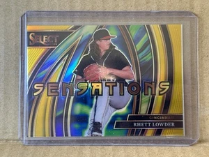 Rhett Lowder Sensations GOLD #07/10 2024 Panini Select #5 Cincinnati Reds Rookie - Picture 1 of 2