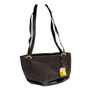 Strada Cuero Genuino Organizador Bolso de Hombro Bolso Cartera Marrón Nuevo con Etiquetas - Imagen 1 de 19