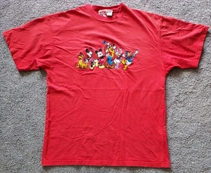 Vintage Disney T-Shirt Mickey Goofy Pluto Donald Minnie Daffy L/XL Kurzarm - Bild 1 von 18