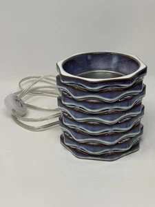 Yankee Candle Melt Cup Wachswärmer Scenterpiece elektrischer Timer blau/lila Ruhestand - Bild 1 von 6