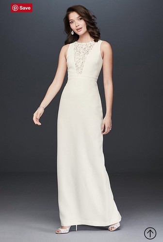 OFF WHITE Abito da sposa bianco Karl Lagerfeld nuovo con etichette